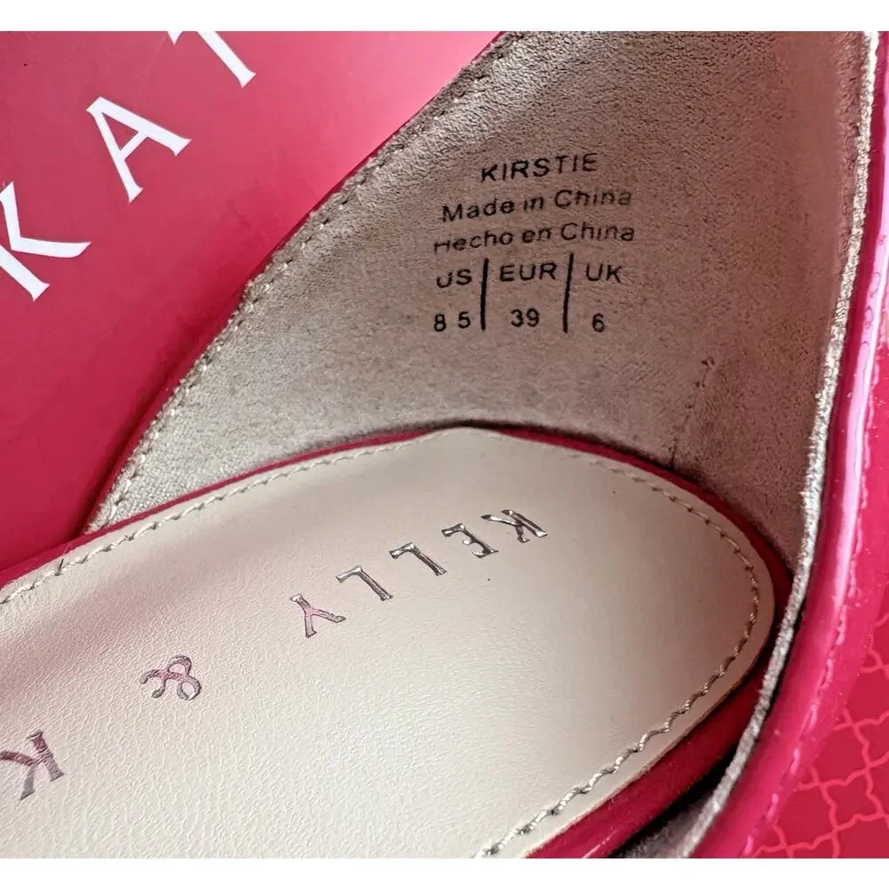 NEW Kelly & Katie Kirstie Strappy High Heel Shoes Hot Pink Barbie SIZE 8.5